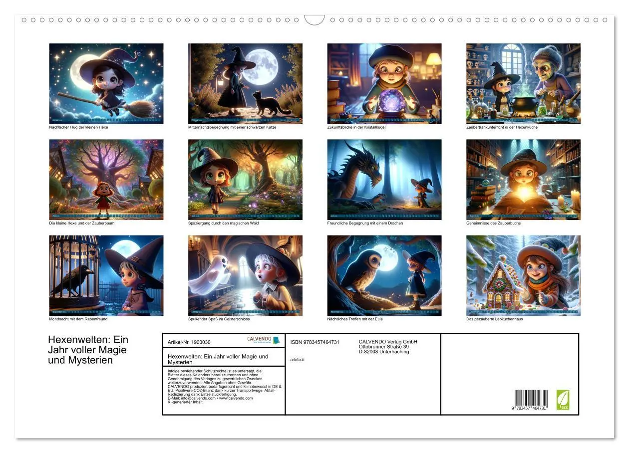 Bild: 9783457464731 | Hexenwelten: Ein Jahr voller Magie und Mysterien (Wandkalender 2026...