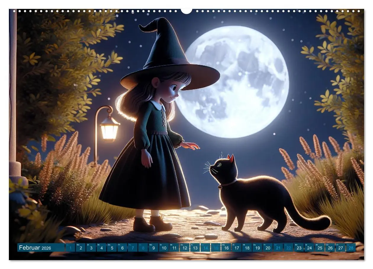 Bild: 9783457464731 | Hexenwelten: Ein Jahr voller Magie und Mysterien (Wandkalender 2026...