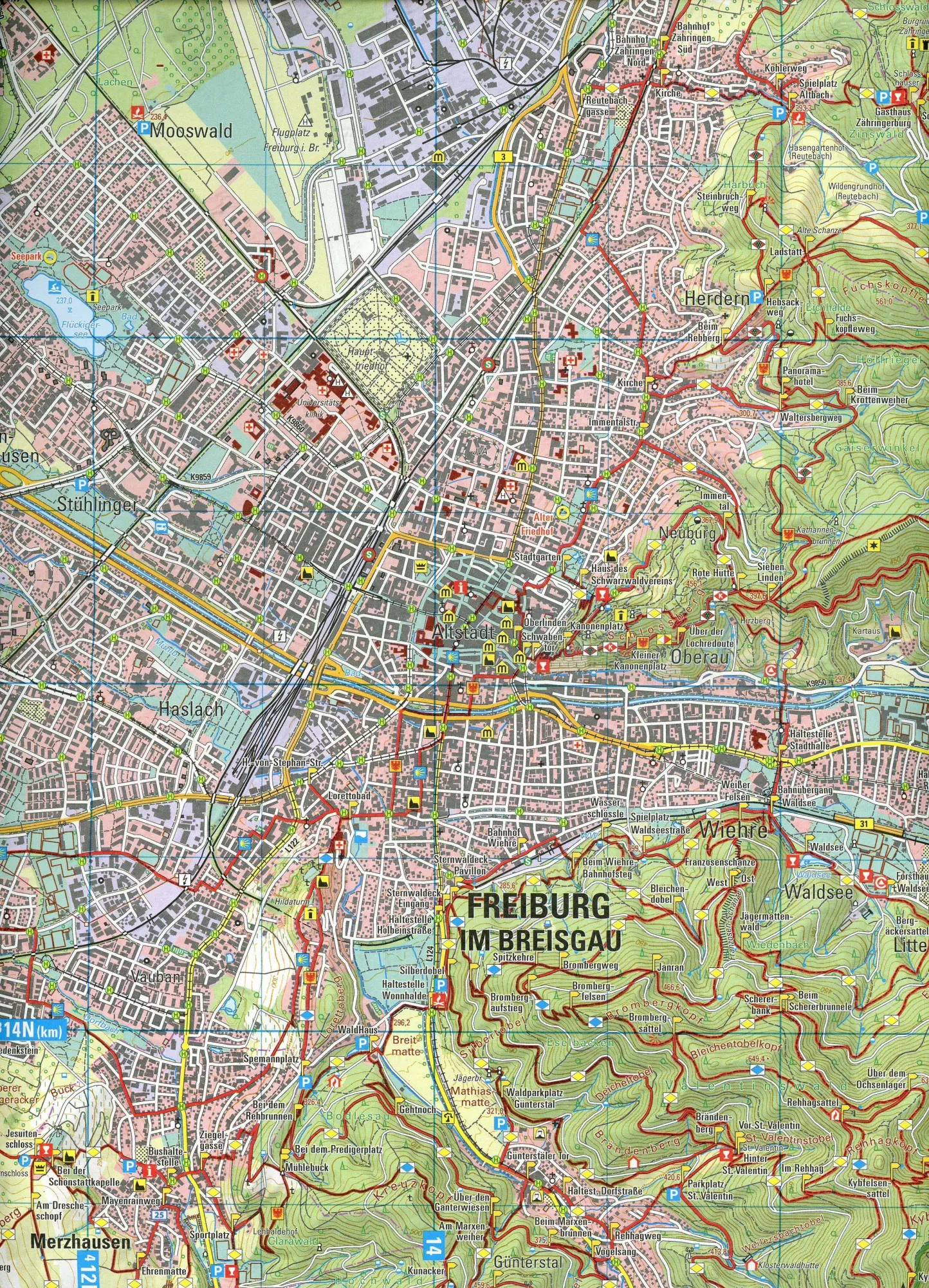 Bild: 9783863984731 | Wanderkarte 1:25 000 Freiburg im Breisgau | LGL | (Land-)Karte | 2 S.