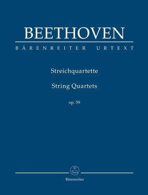 Cover: 9790006204731 | Streichquartet Op.59 | Ludwig van Beethoven | Bärenreiter Urtext