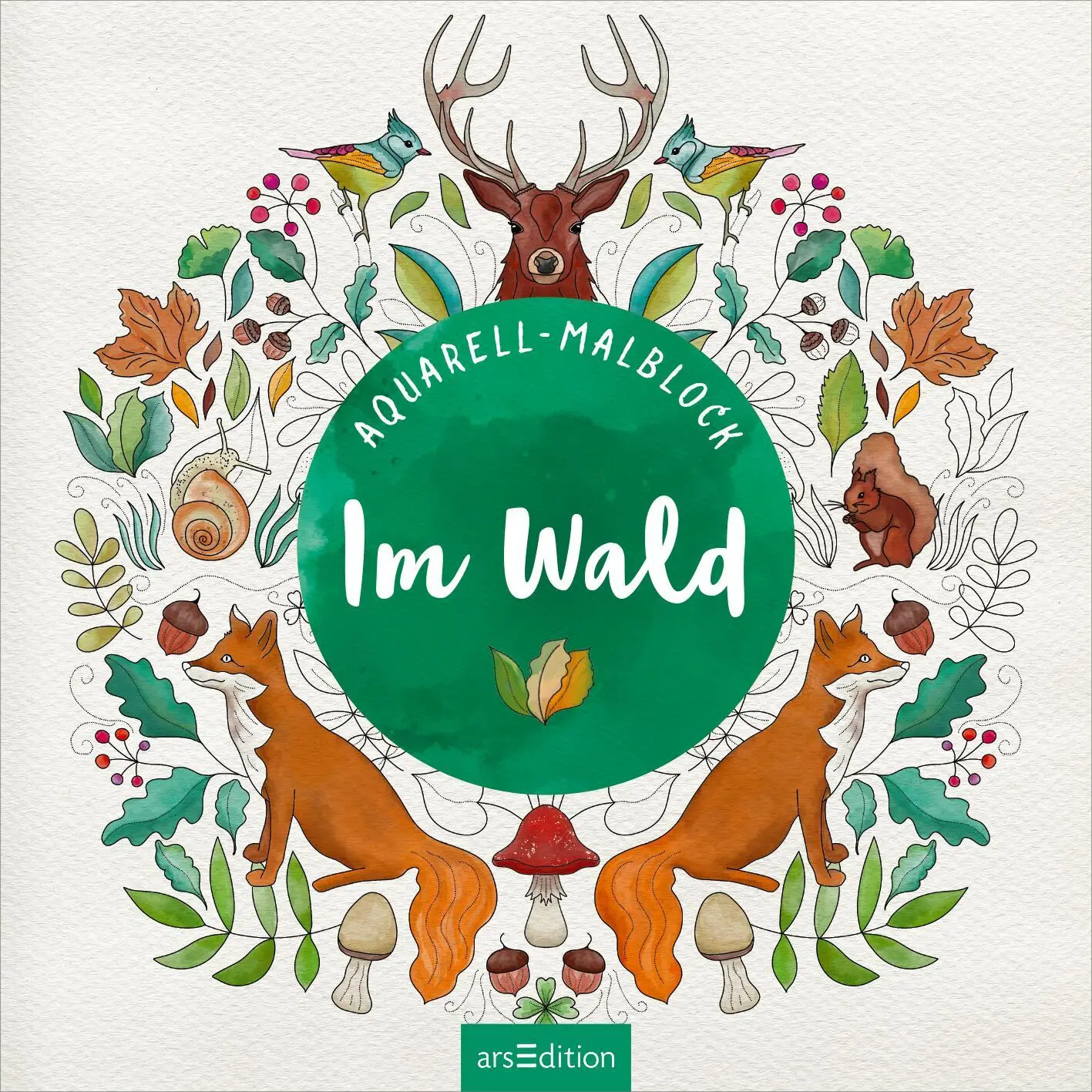 Bild: 4014489134831 | Aquarell-Malblock - Im Wald | Marielle Enders | Taschenbuch | 48 S.