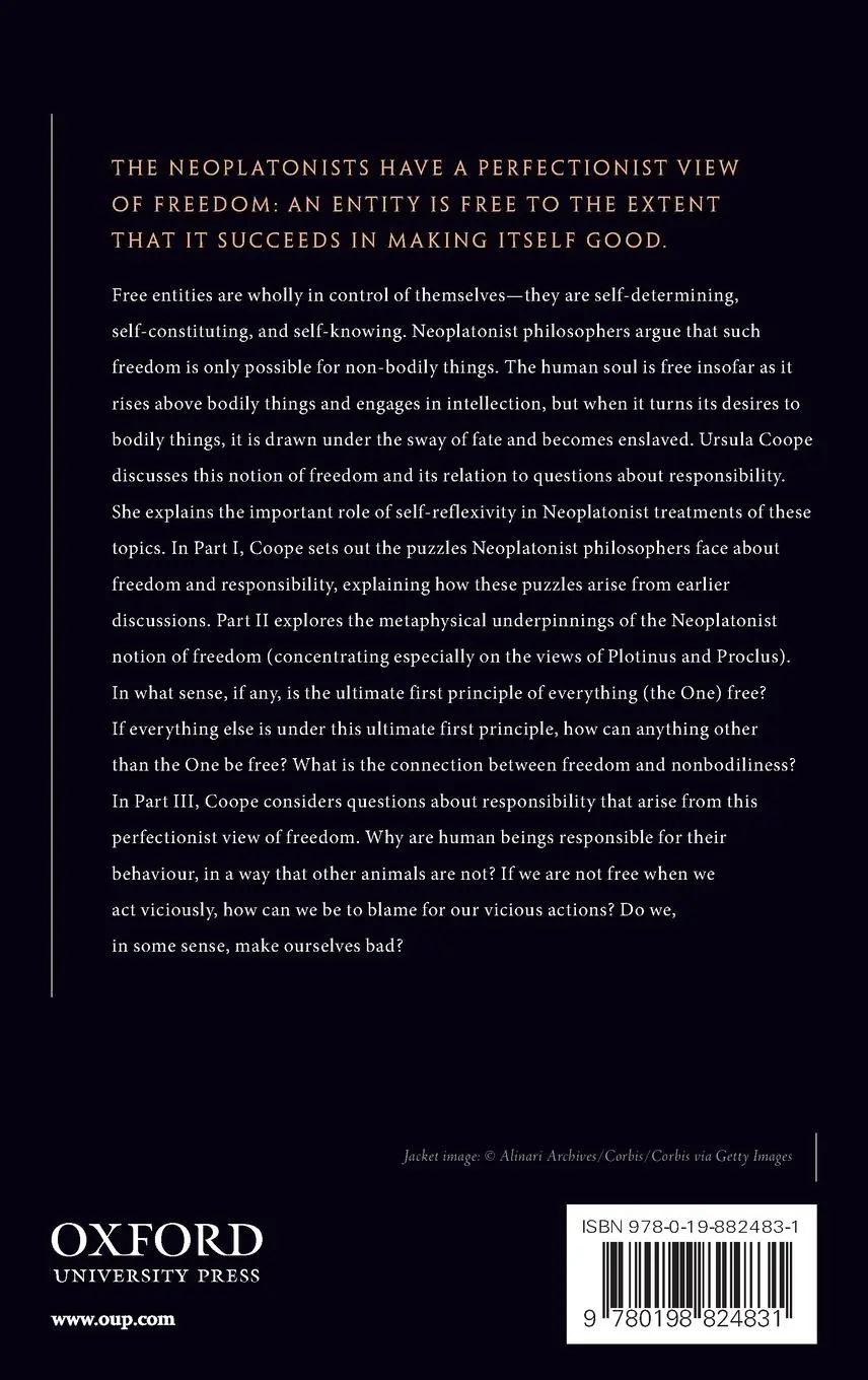 Rückseite: 9780198824831 | Freedom and Responsibility in Neoplatonist Thought | Ursula Coope