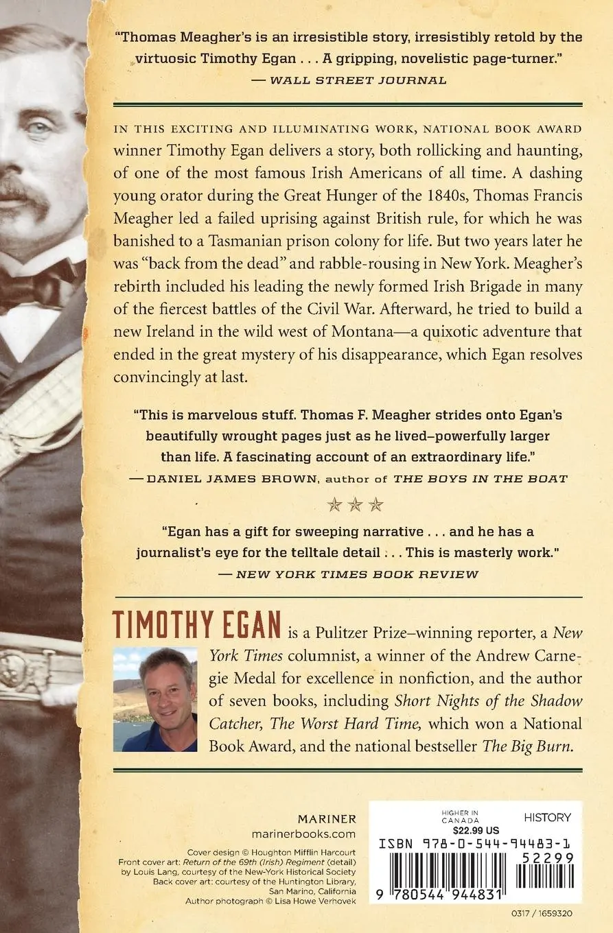 Rückseite: 9780544944831 | Immortal Irishman | Timothy Egan | Taschenbuch | Englisch | 2017