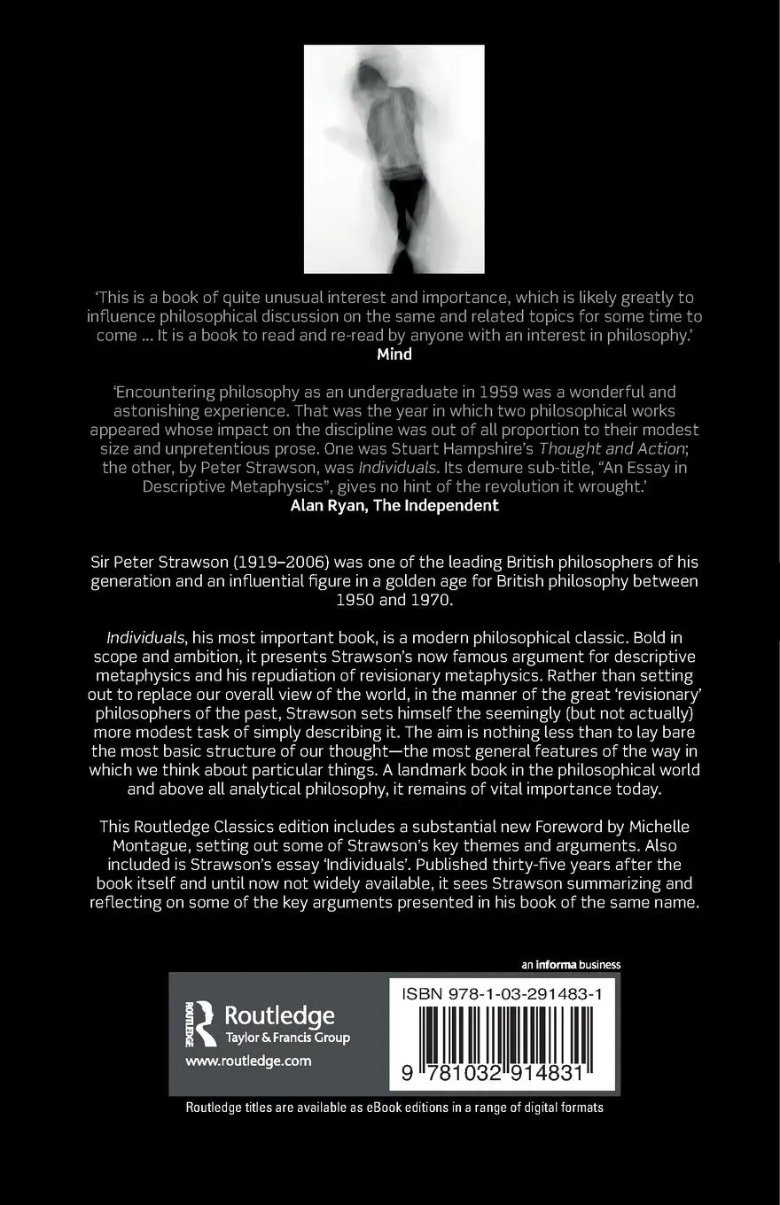 Rückseite: 9781032914831 | Individuals | An Essay in Descriptive Metaphysics | Tony Bruce | Buch