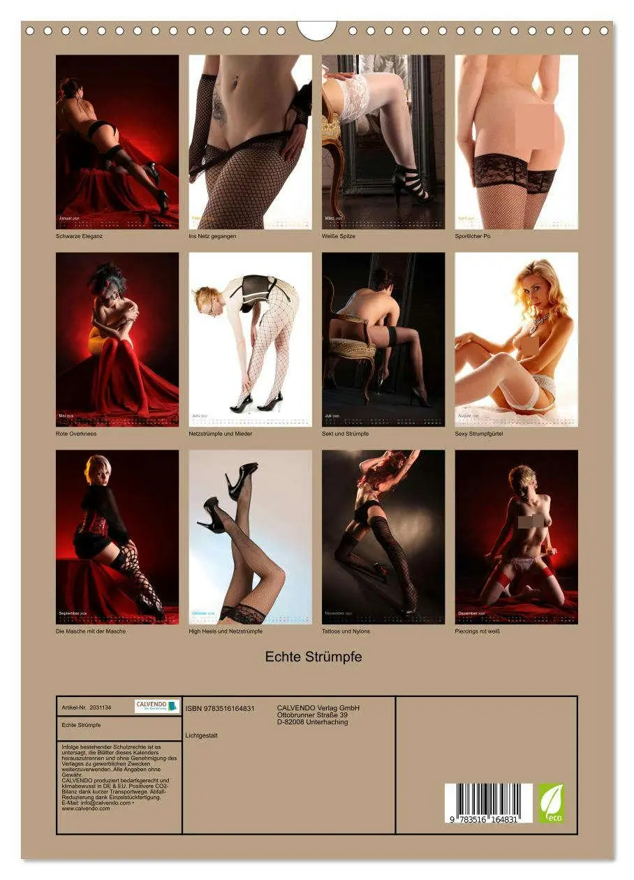 Bild: 9783516164831 | Echte Strümpfe (Wandkalender 2026 DIN A3 hoch), CALVENDO...