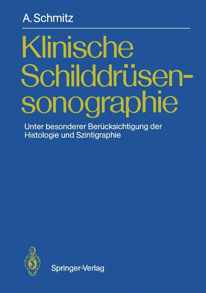 Cover: 9783540514831 | Klinische Schilddrüsensonographie | Andreas Schmitz | Taschenbuch