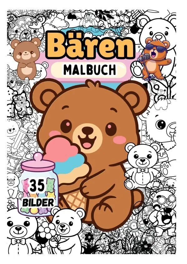 Cover: 9783565434831 | Niedliche Bären - Malbuch | Mitzi Schmid | Taschenbuch | Deutsch