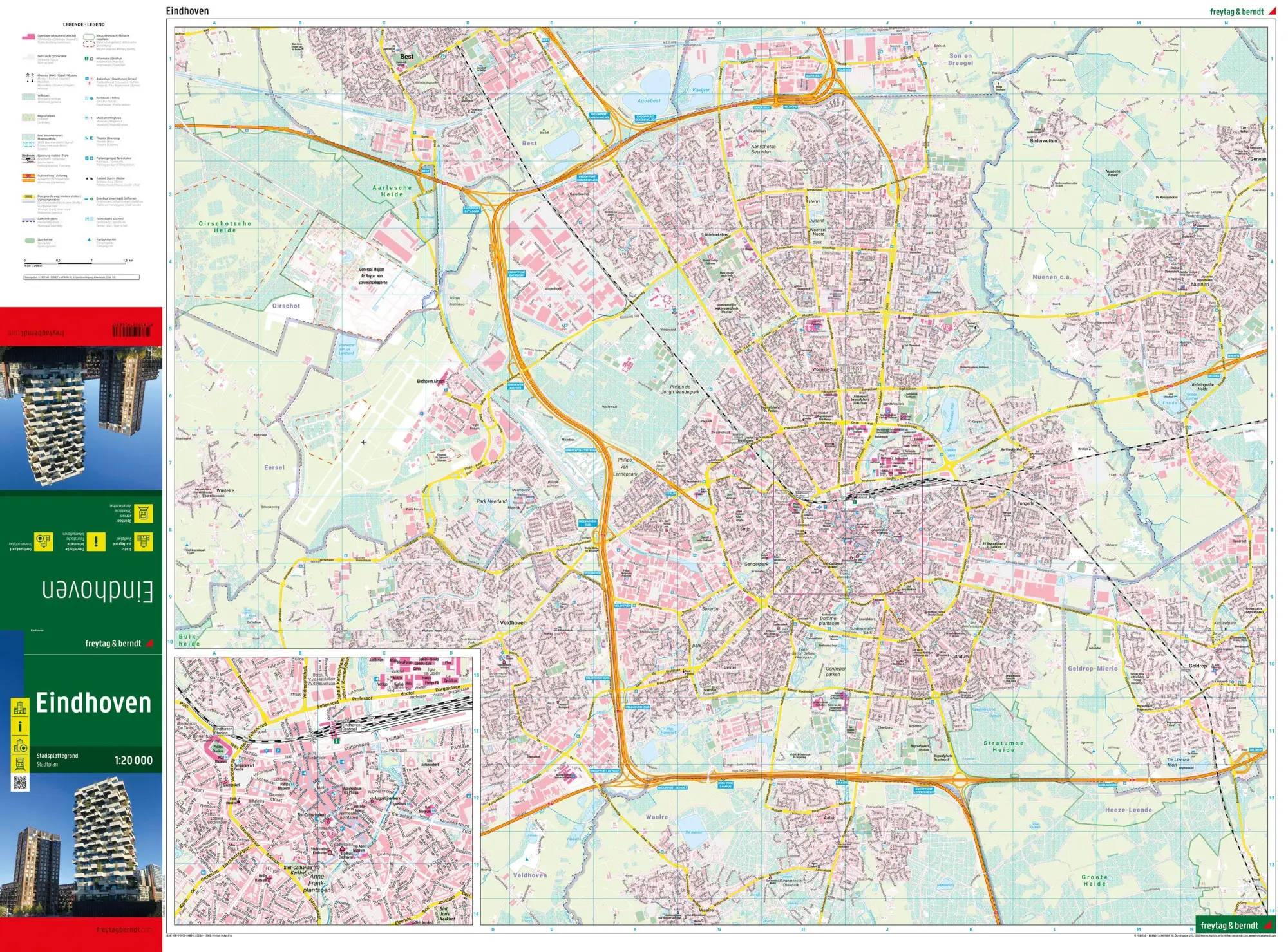 Bild: 9783707924831 | Eindhoven, Stadtplan 1:20.000, freytag &amp; berndt | Freytag &amp; Berndt
