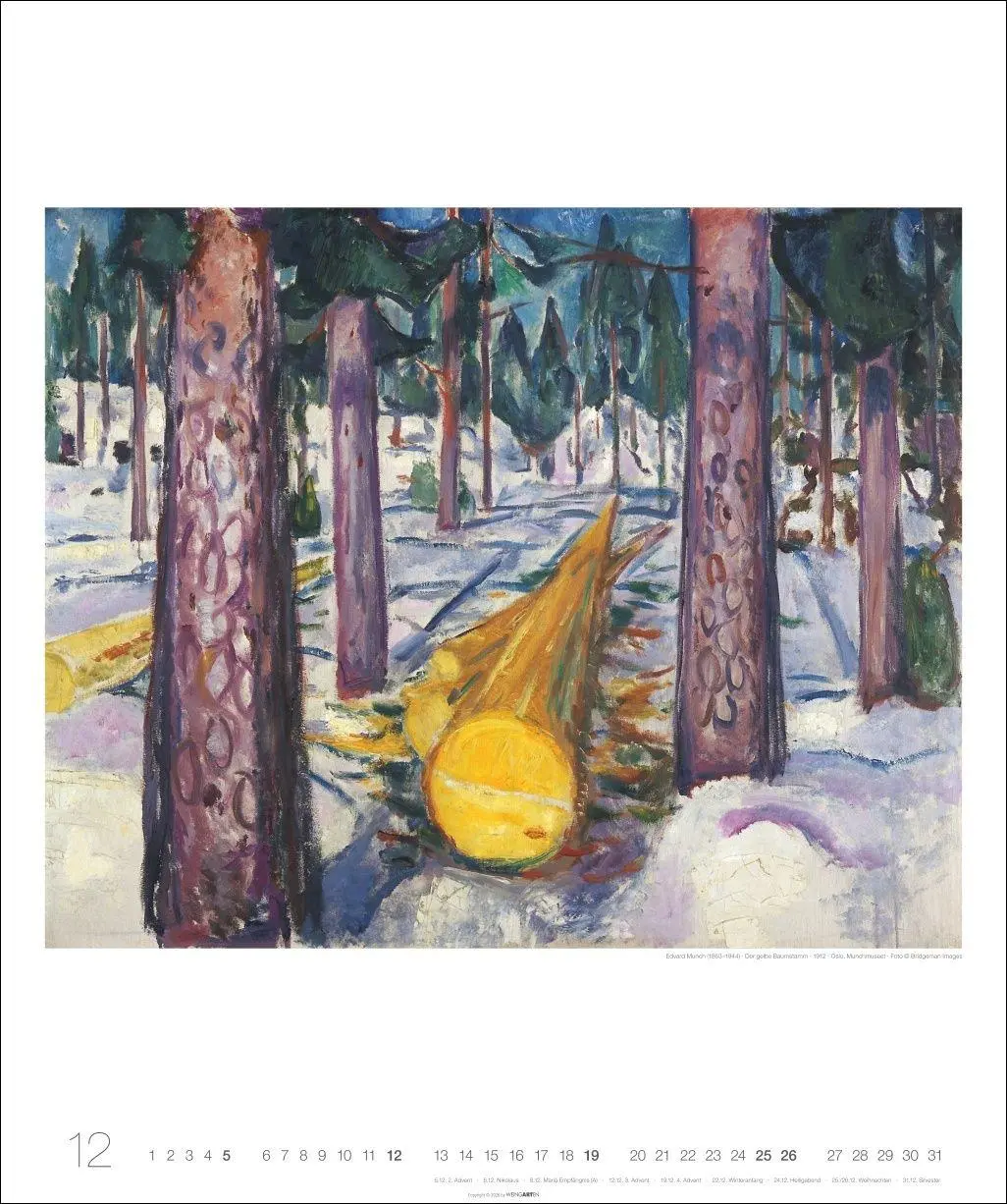 Bild: 9783839904831 | Edvard Munch Edition Kalender 2027 | Edvard Munch | Kalender | 14 S.