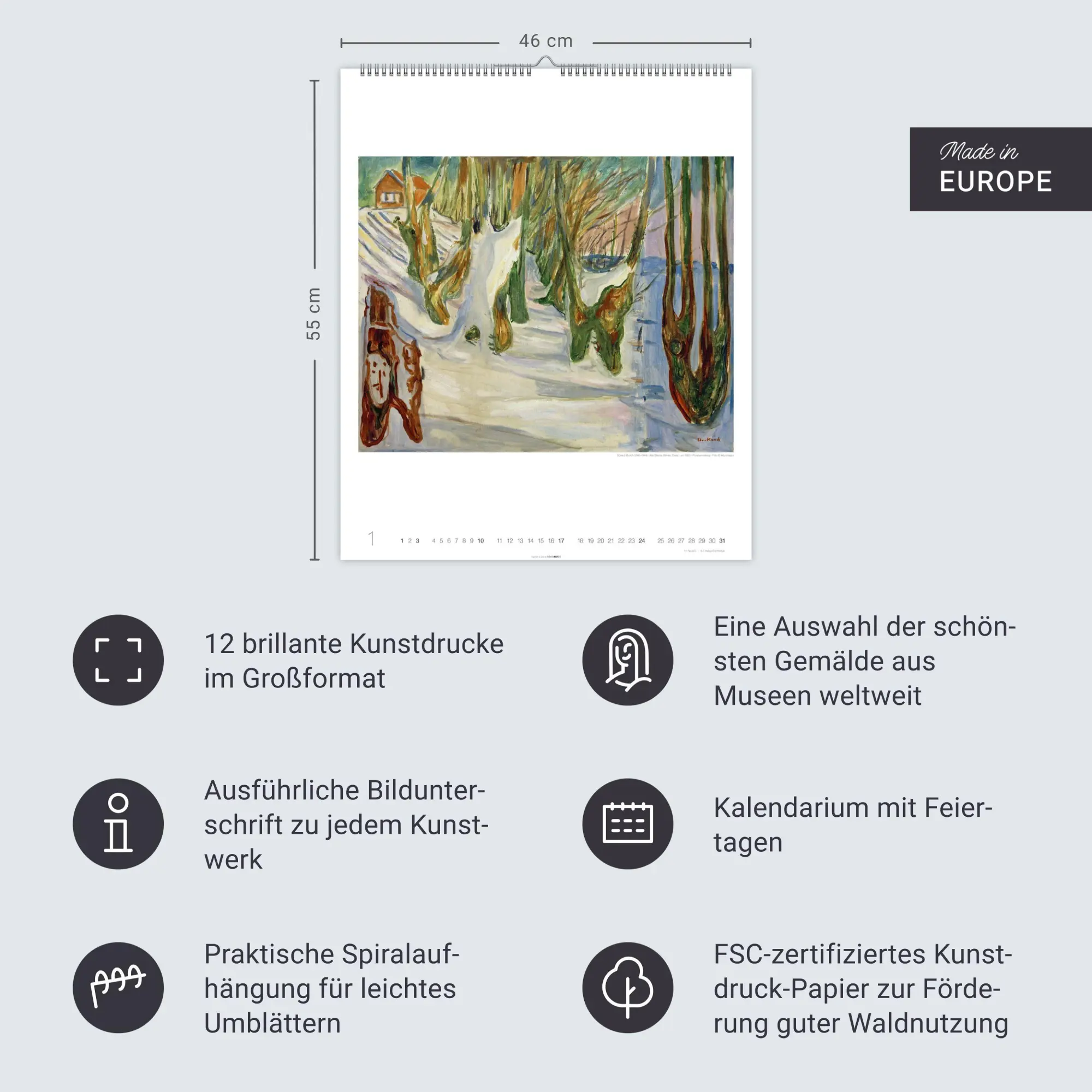Bild: 9783839904831 | Edvard Munch Edition Kalender 2027 | Edvard Munch | Kalender | 14 S.