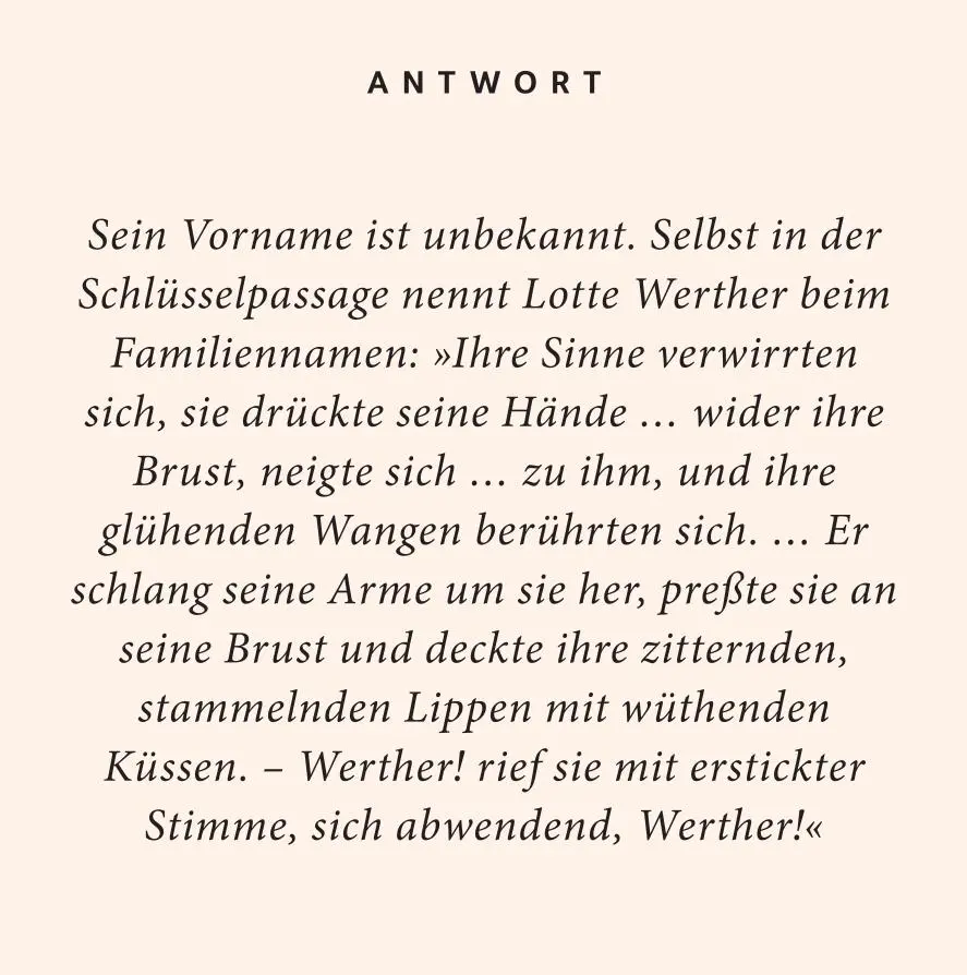 Bild: 9783899784831 | Goethe-Quiz | 100 Fragen und Antworten | Barbara Steingießer | Buch