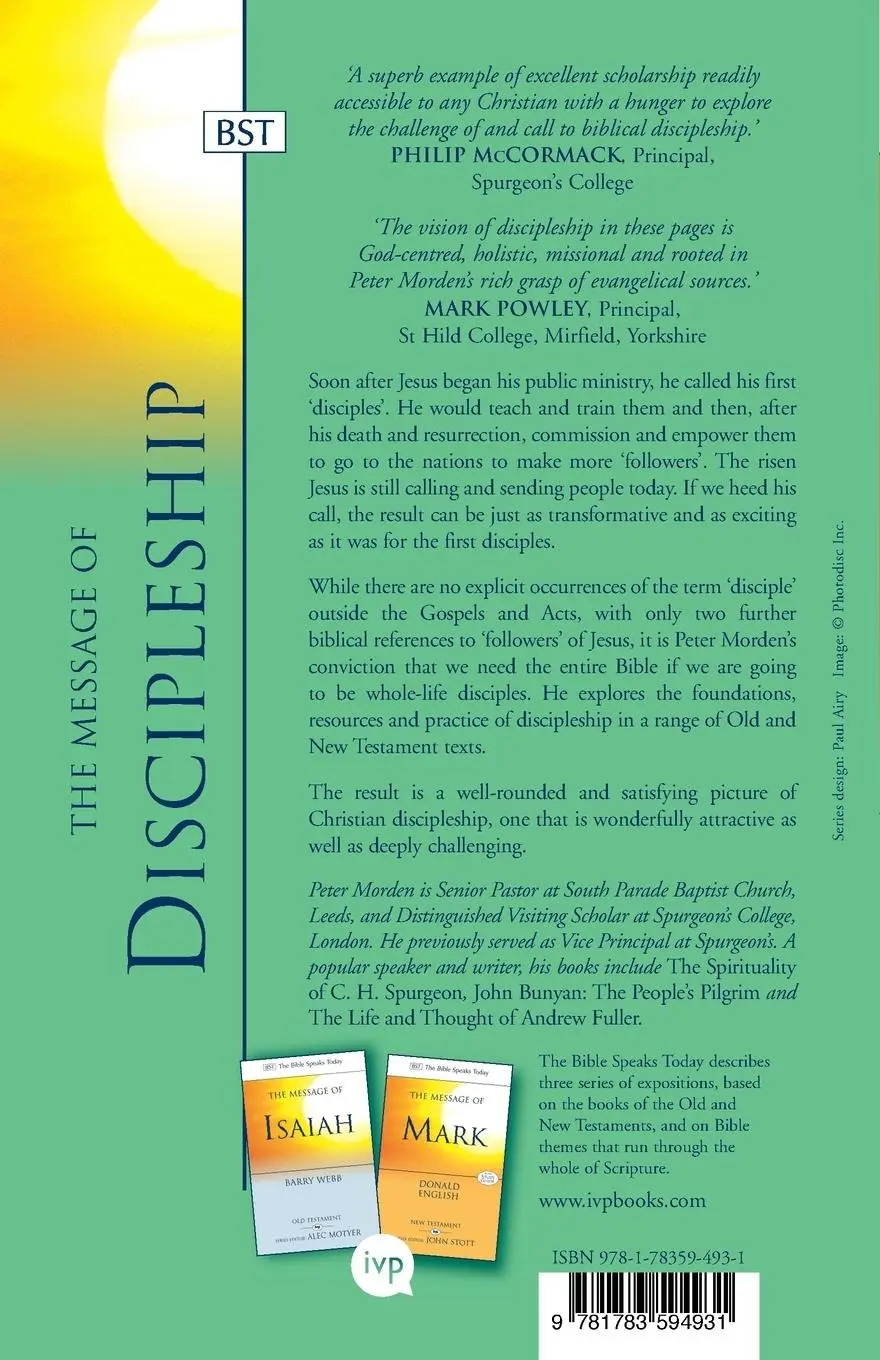 Rückseite: 9781783594931 | The Message of Discipleship | Peter Morden | Taschenbuch | Englisch