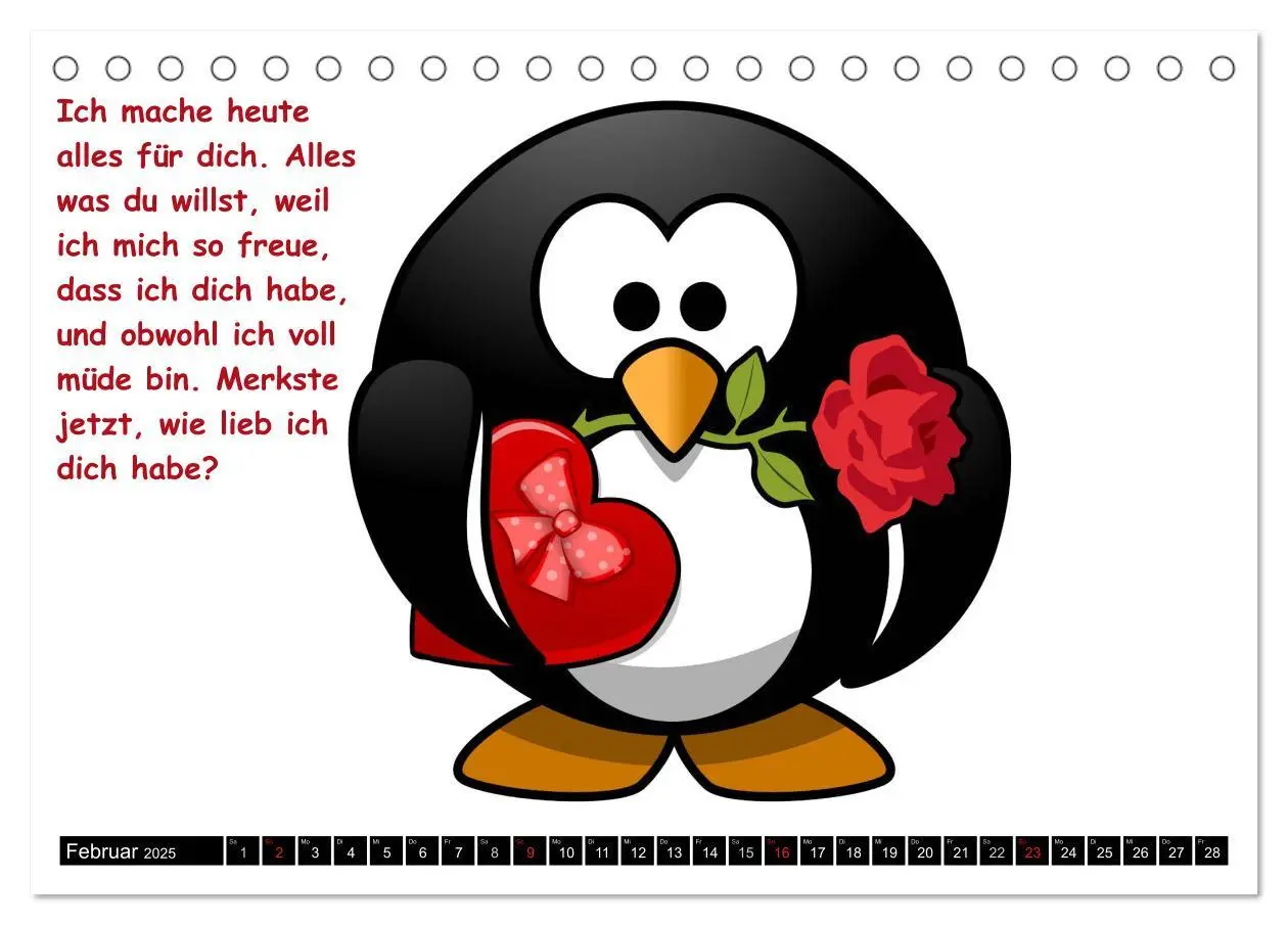 Bild: 9783435734931 | Pinguine im siebten Himmel! (Tischkalender 2025 DIN A5 quer),...