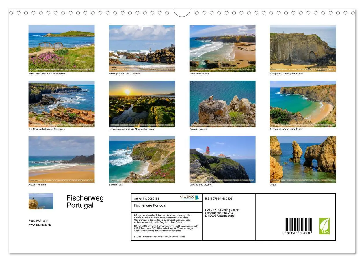 Bild: 9783516604931 | Fischerweg Portugal (Wandkalender 2026 DIN A3 quer), CALVENDO...
