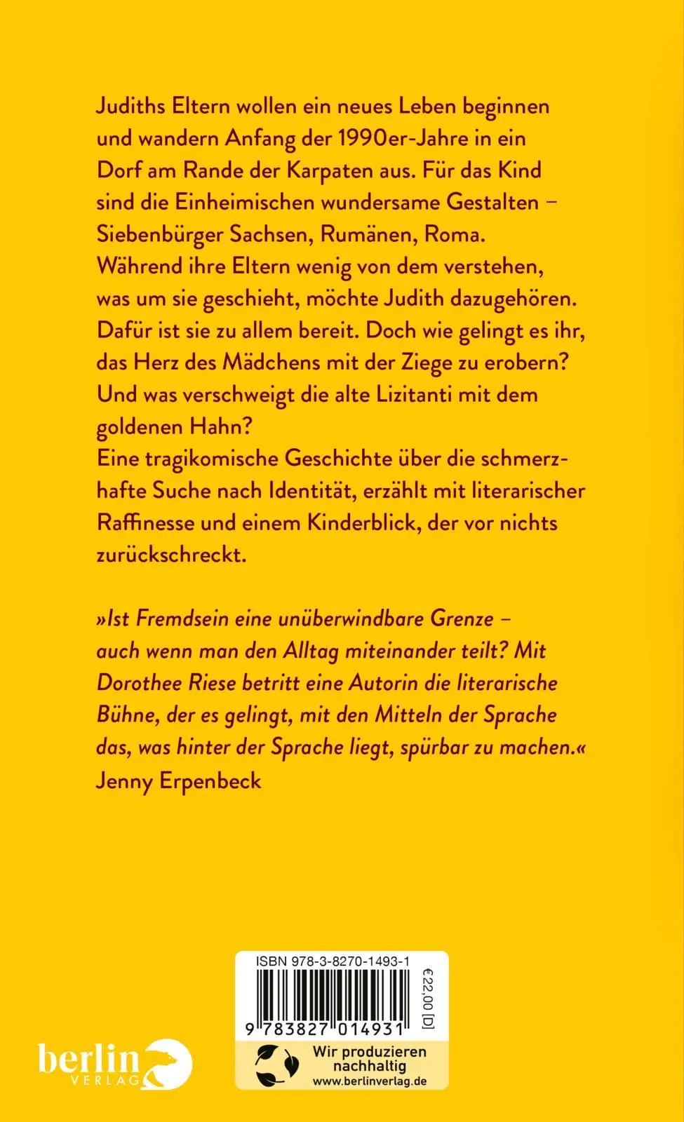 Rückseite: 9783827014931 | Wir sind hier für die Stille | Dorothee Riese | Buch | 240 S. | 2024