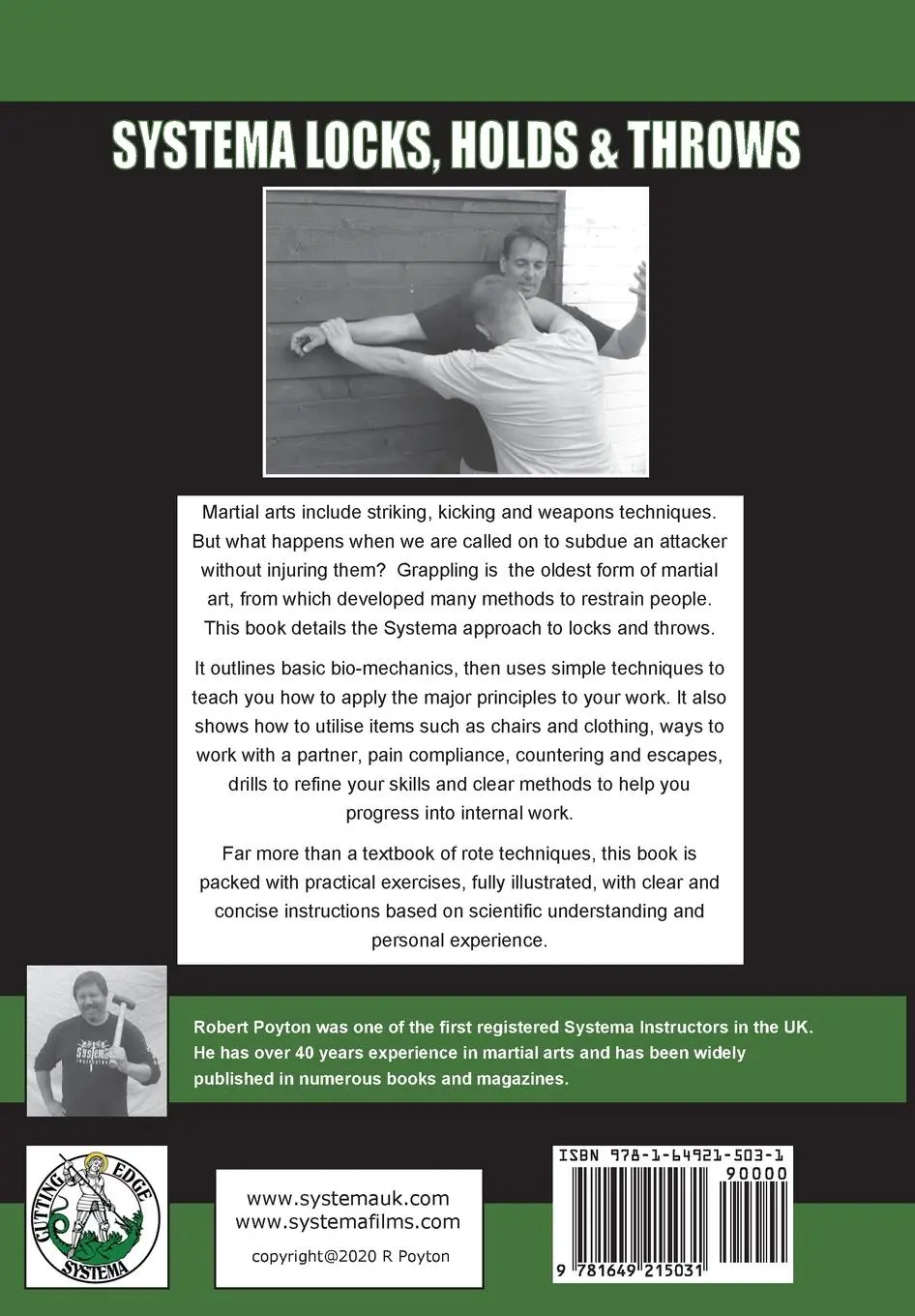 Rückseite: 9781649215031 | Systema Locks, Holds &amp; Throws | Robert Poyton | Taschenbuch | Englisch