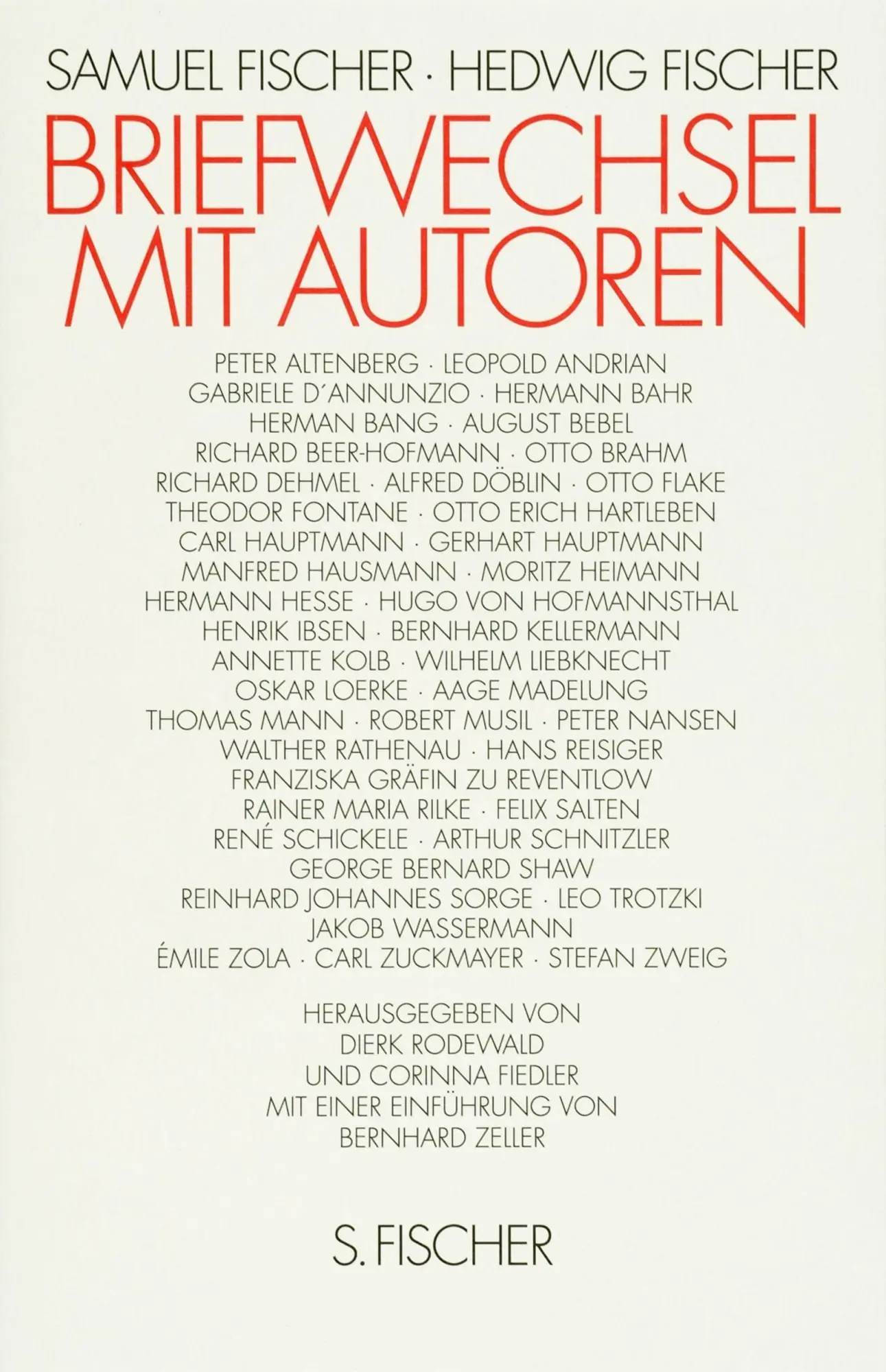 Cover: 9783100215031 | Briefwechsel mit Autoren | Samuel/Fischer, Hedwig Fischer | Buch