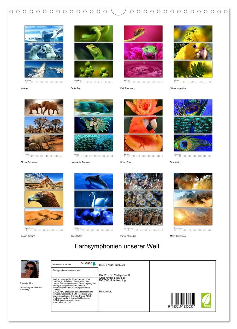 Bild: 9783516355031 | Farbsymphonien unserer Welt (Wandkalender 2026 DIN A3 hoch),...