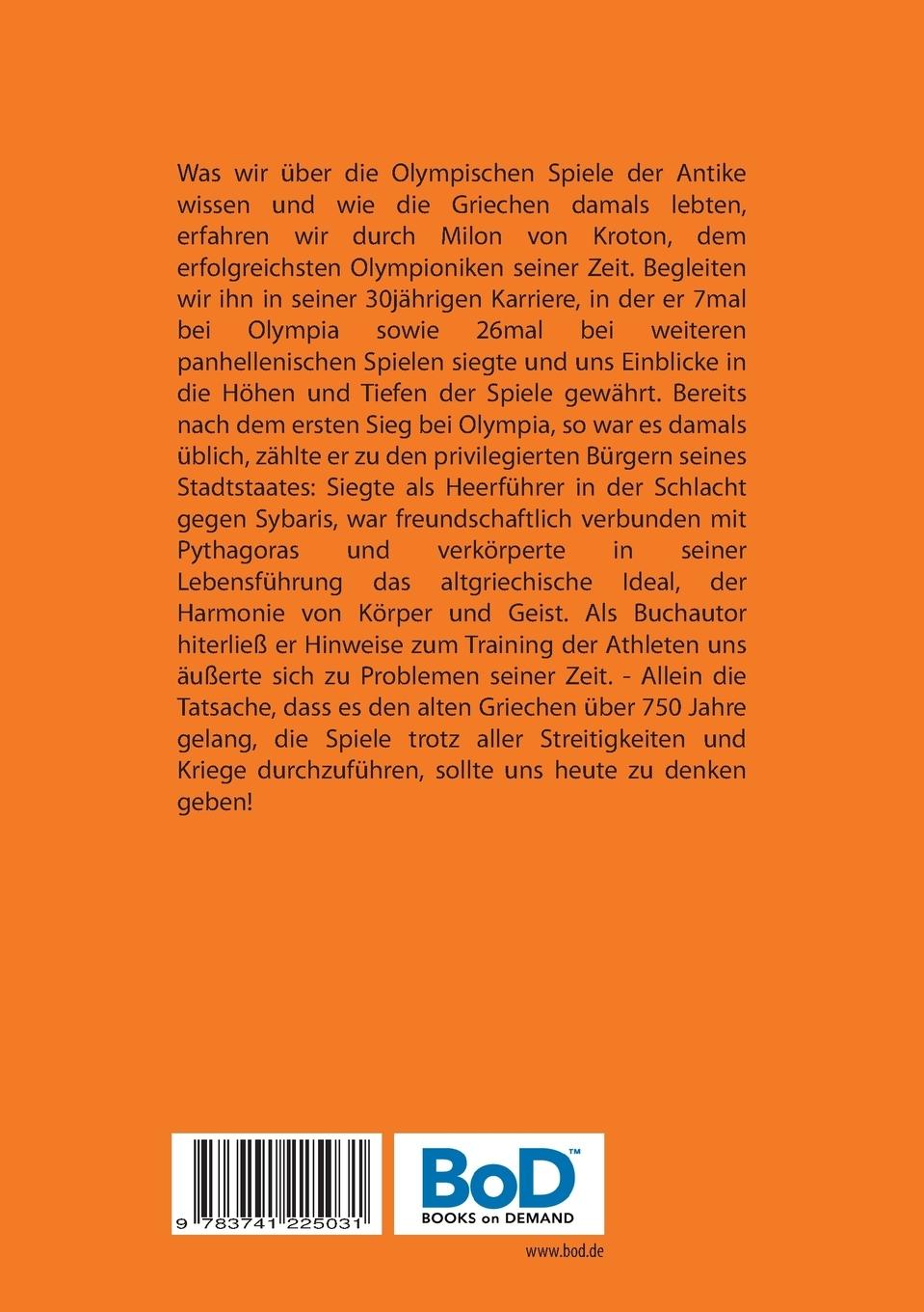 Rückseite: 9783741225031 | Die Olympischen Spiele in der Antike | Wolfram Schröder | Taschenbuch