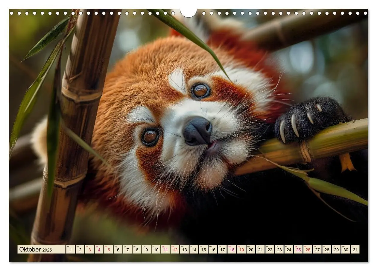 Bild: 9783383905131 | Roter Panda - gefährdeter Katzenbär (Wandkalender 2025 DIN A3...