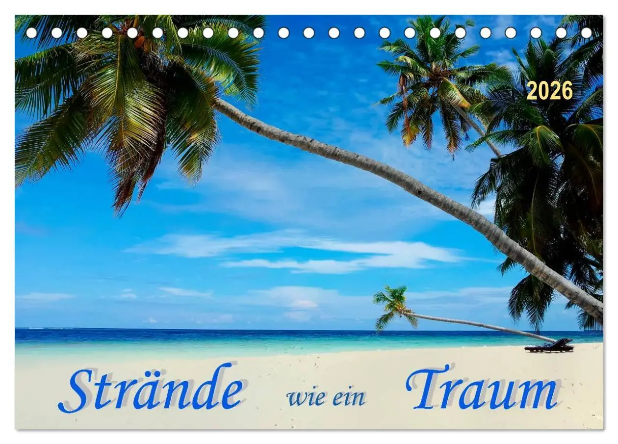 Cover: 9783516035131 | Strände wie ein Traum (Tischkalender 2026 DIN A5 quer), CALVENDO...