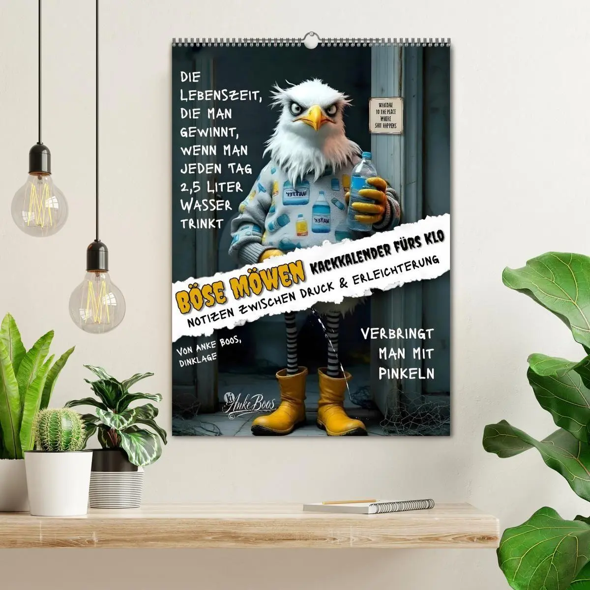 Bild: 9783594255131 | Böse Möwen - Kackkalender fürs Klo (Wandkalender 2027 DIN A2 hoch),...