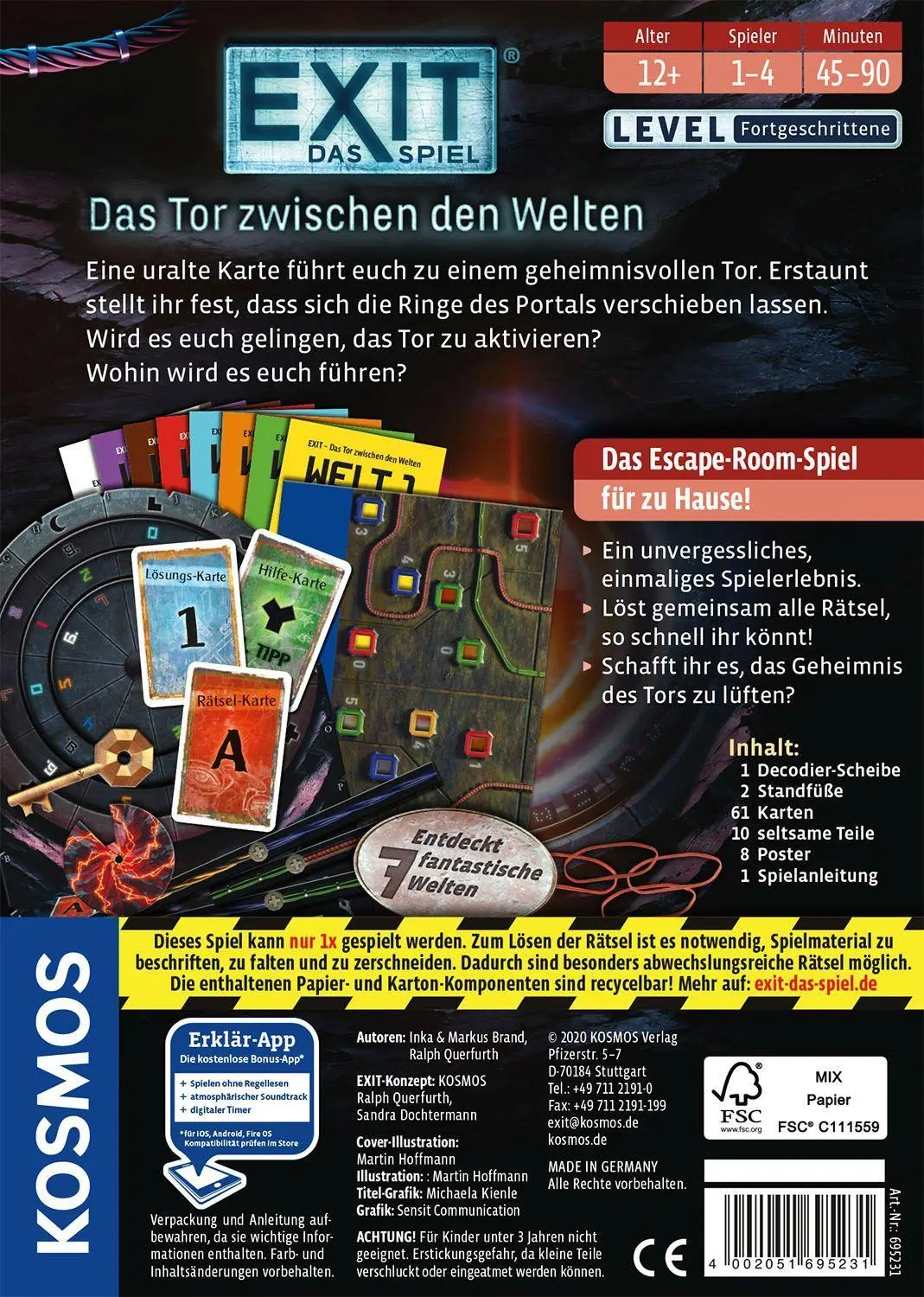 Bild: 4002051695231 | EXIT® - Das Spiel: Das Tor zwischen den Welten | Markus Brand (u. a.)