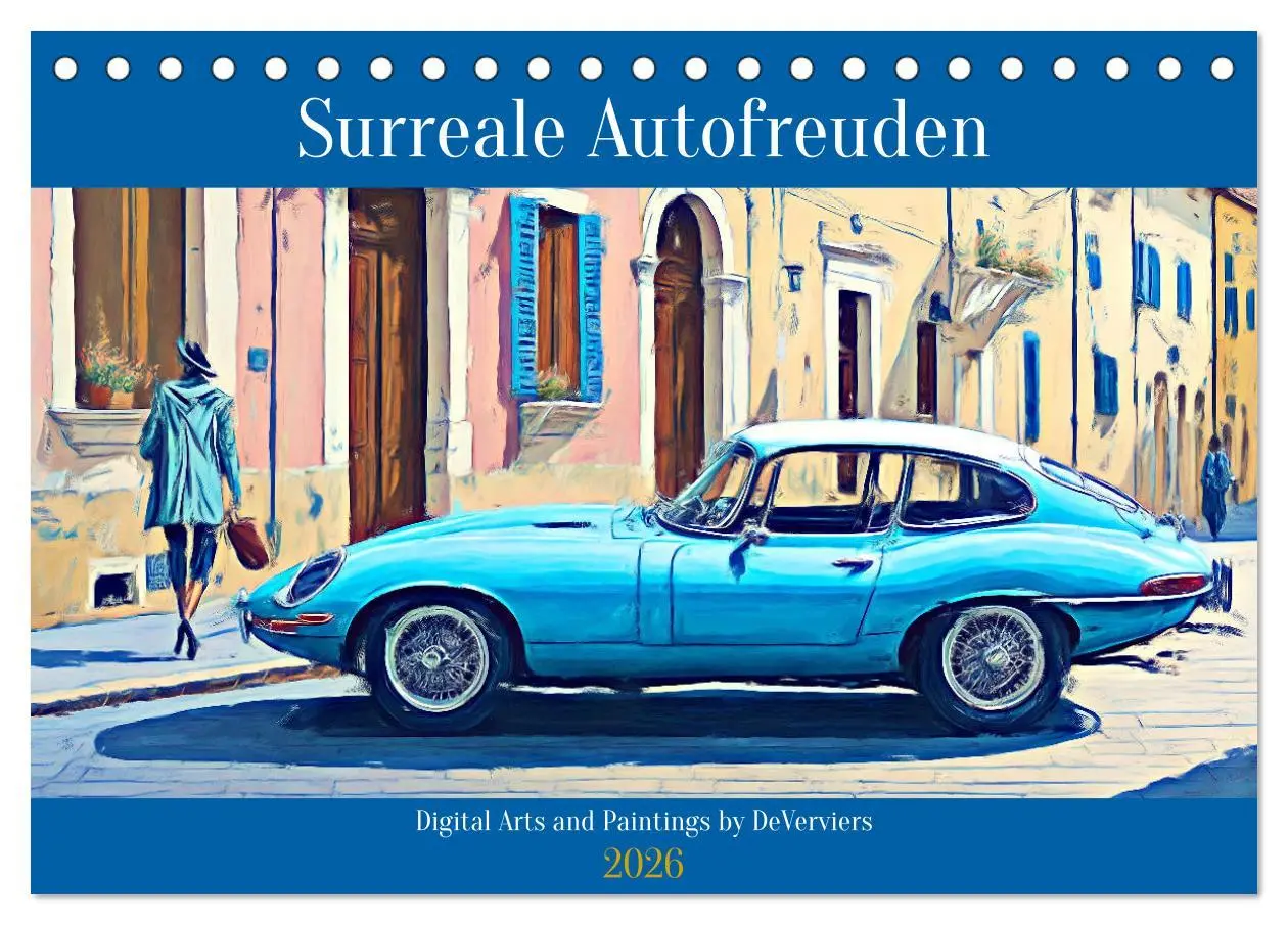 Cover: 9783457485231 | Surreale Autofreuden (Tischkalender 2026 DIN A5 quer), CALVENDO...