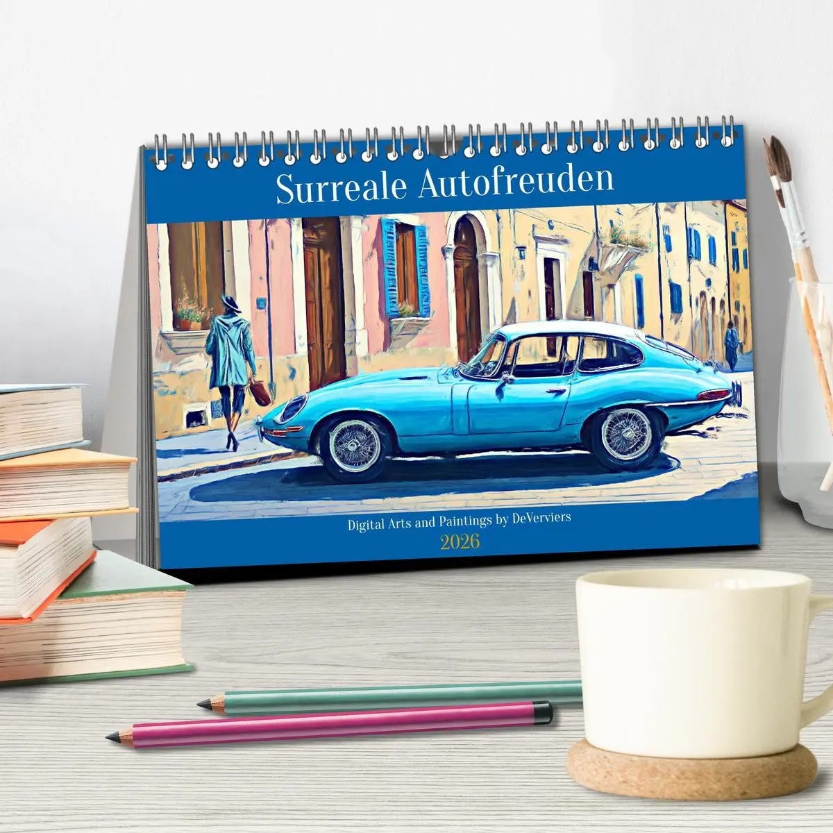 Bild: 9783457485231 | Surreale Autofreuden (Tischkalender 2026 DIN A5 quer), CALVENDO...