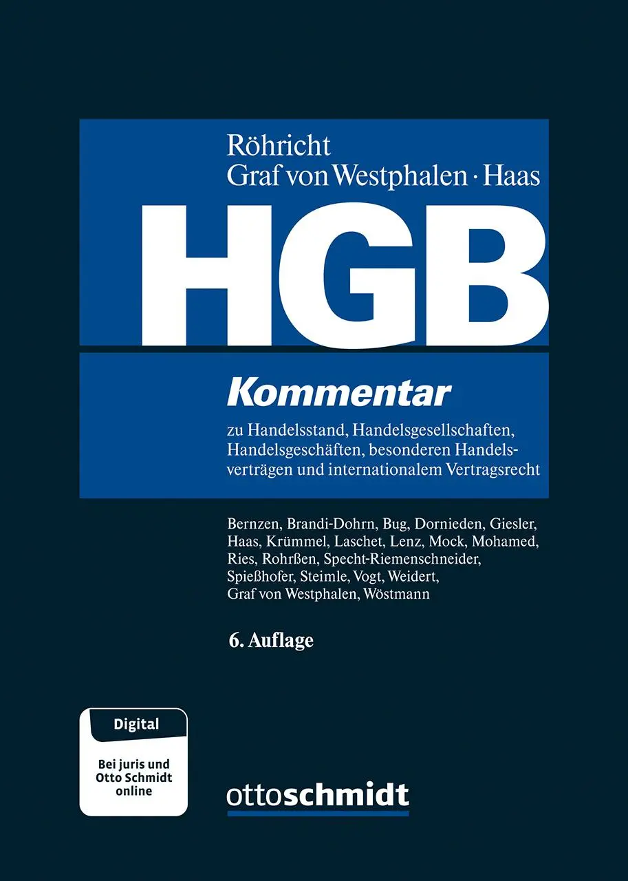 Cover: 9783504455231 | HGB | Friedrich Graf von Westphalen (u. a.) | Buch | 2896 S. | Deutsch