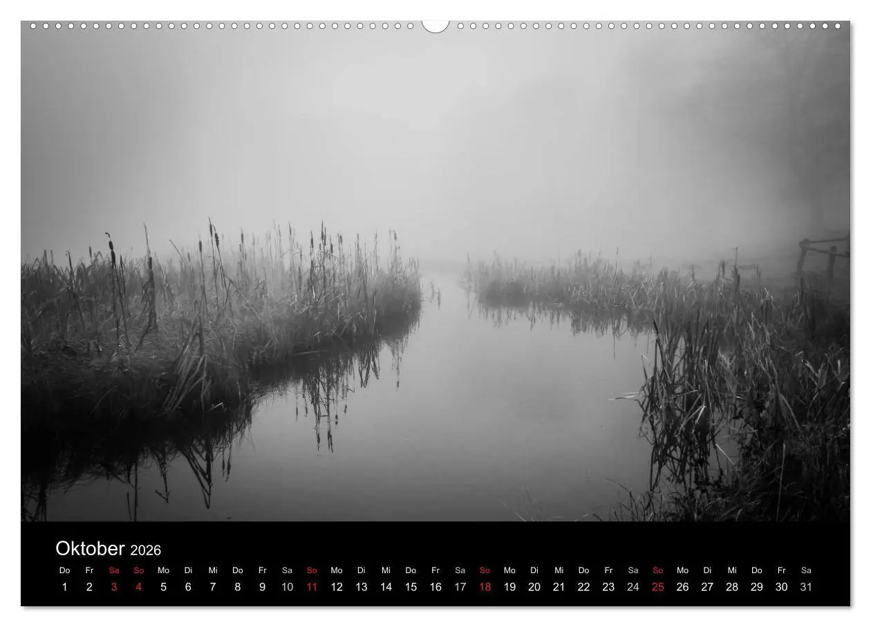 Bild: 9783516025231 | Monochrom 2026 (Wandkalender 2026 DIN A2 quer), CALVENDO...