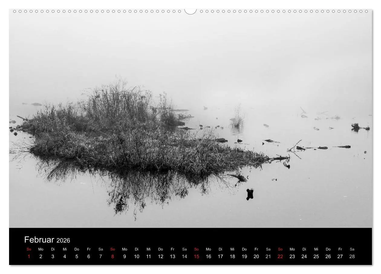 Bild: 9783516025231 | Monochrom 2026 (Wandkalender 2026 DIN A2 quer), CALVENDO...