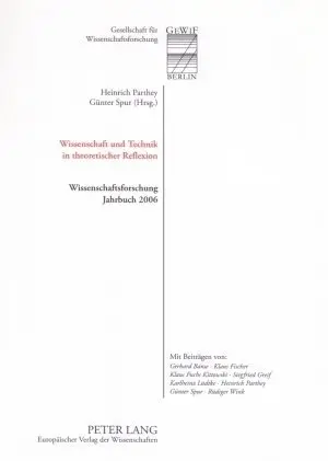 Cover: 9783631555231 | Wissenschaft und Technik in theoretischer Reflexion | Parthey (u. a.)