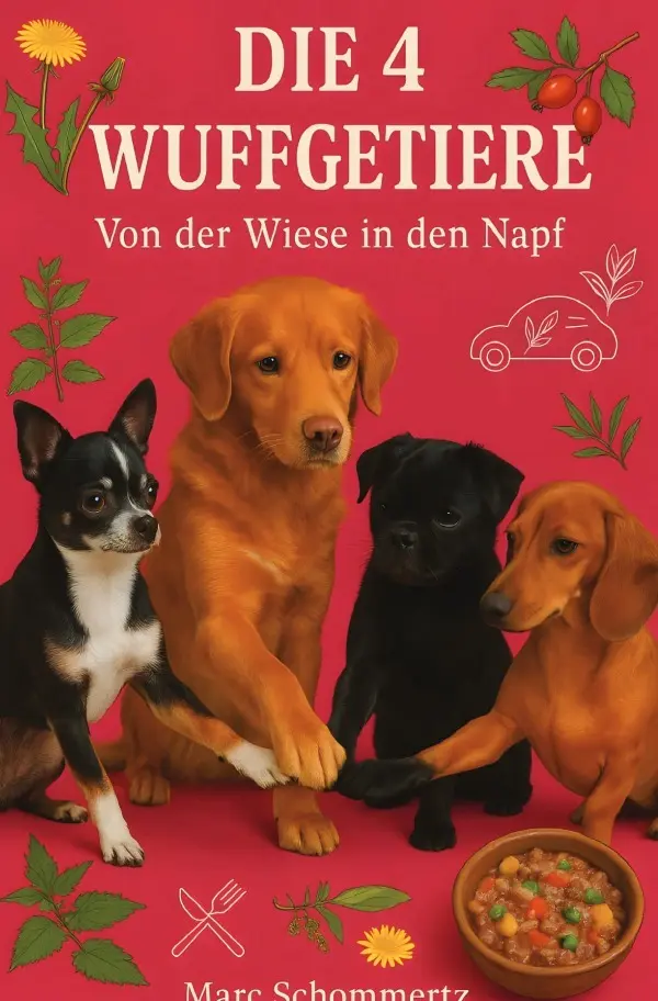 Cover: 9783819755231 | Die 4 Wuffgetiere - Von der Wiese in den Napf | Marc Schommertz | Buch