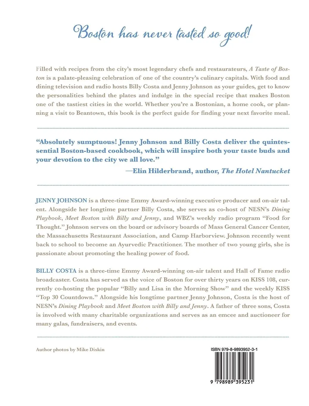 Rückseite: 9798989395231 | A Taste of Boston | The Definitive Cookbook of the City We Love | Buch