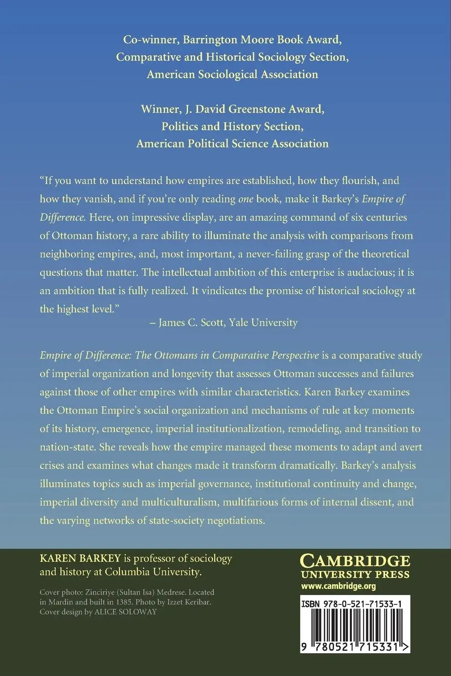Rückseite: 9780521715331 | Empire of Difference | The Ottomans in Comparative Perspective | Buch