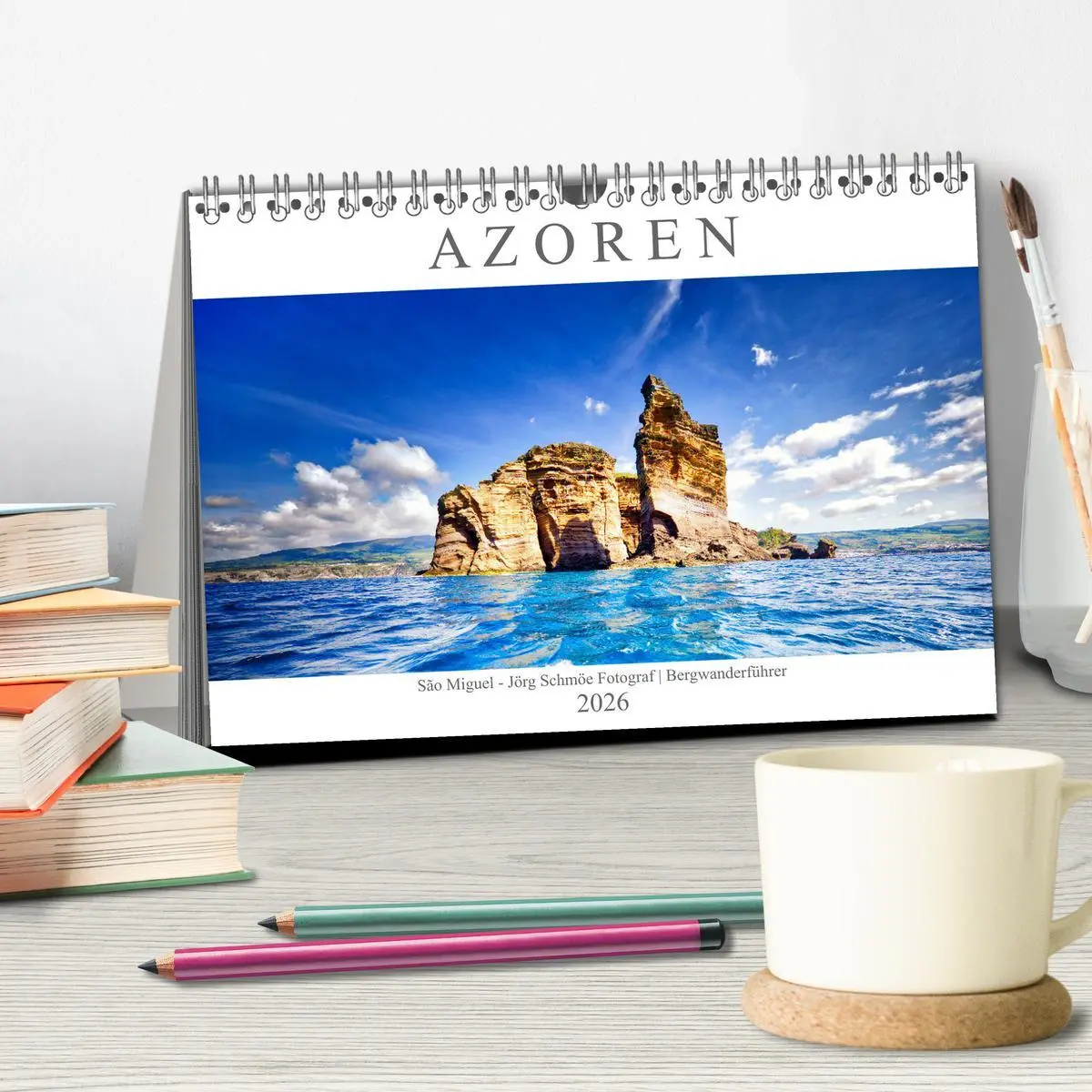Bild: 9783457925331 | A Z O R E N (Tischkalender 2026 DIN A5 quer), CALVENDO Monatskalender