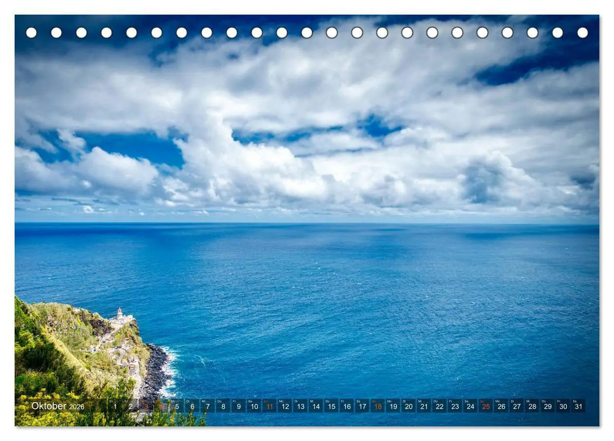 Bild: 9783457925331 | A Z O R E N (Tischkalender 2026 DIN A5 quer), CALVENDO Monatskalender