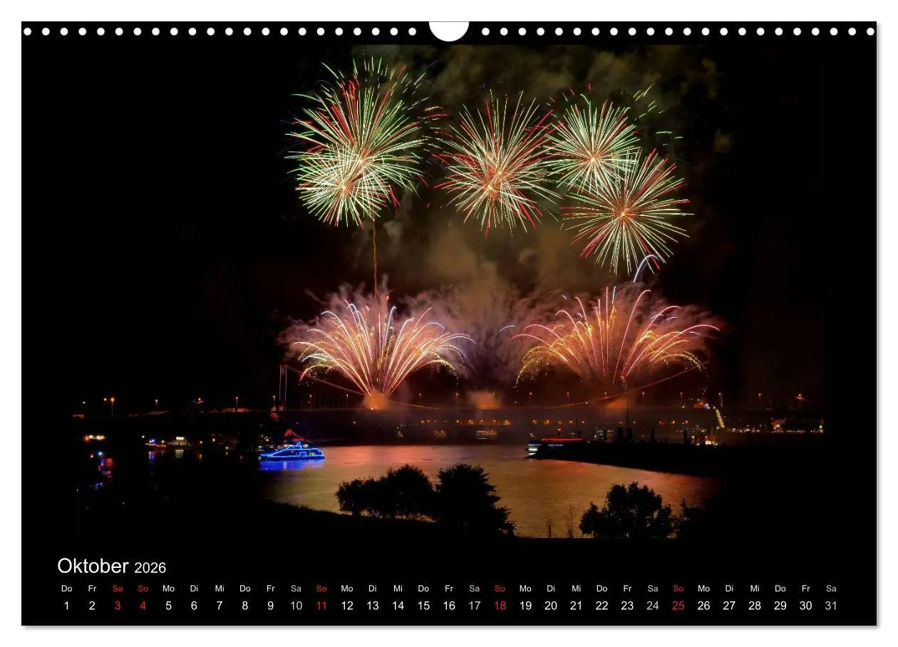 Bild: 9783516185331 | Feuerwerks - Impressionen (Wandkalender 2026 DIN A3 quer), CALVENDO...