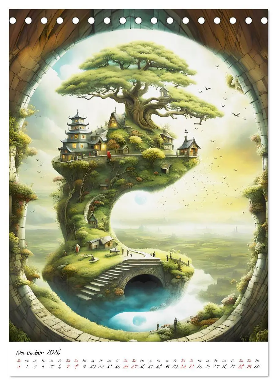 Bild: 9783516255331 | Portale der Stille (Tischkalender 2026 DIN A5 hoch), CALVENDO...
