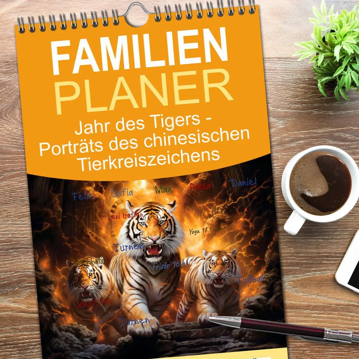 Bild: 9783516495331 | Familienplaner 2026 - Jahr des Tigers - Porträts des chinesischen...