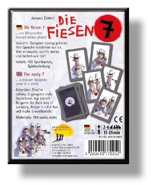 Bild: 9783941345331 | Die fiesen 7 (Spiel) | Ein Versprecher kommt selten allein | Zeimet