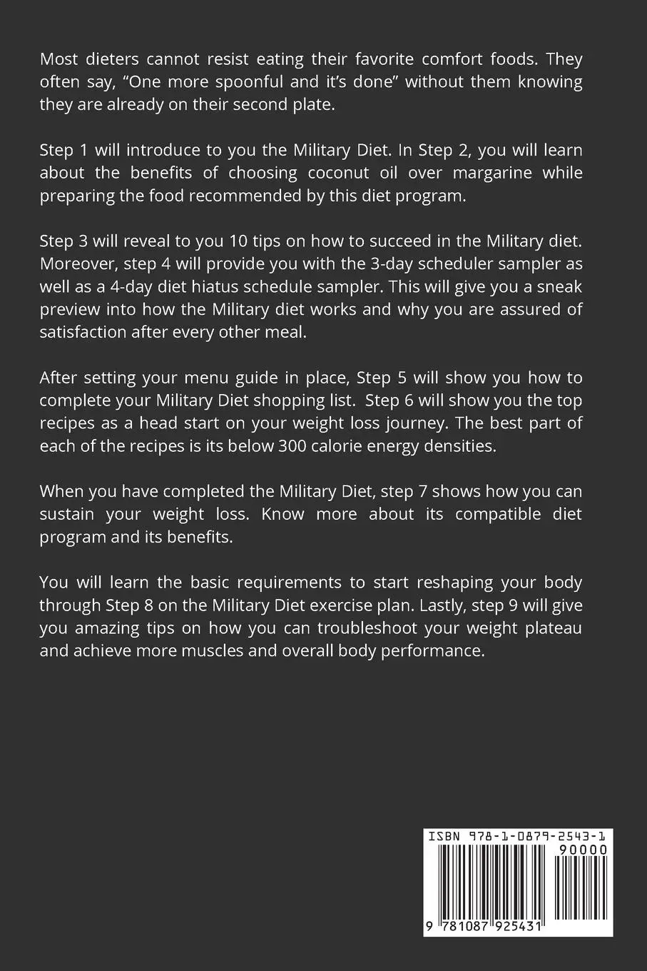 Rückseite: 9781087925431 | Military Diet | A Beginner's Step-by-Step Guide With Recipes | Buch