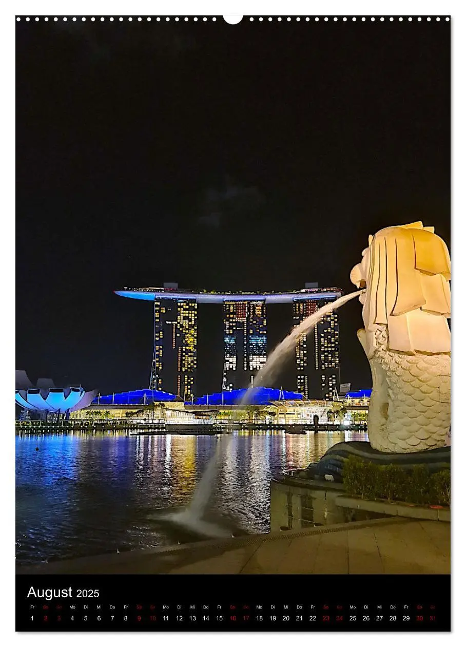 Bild: 9783457225431 | Singapur - Faszinierende Lichterwelt Marina Bay (Wandkalender 2025...