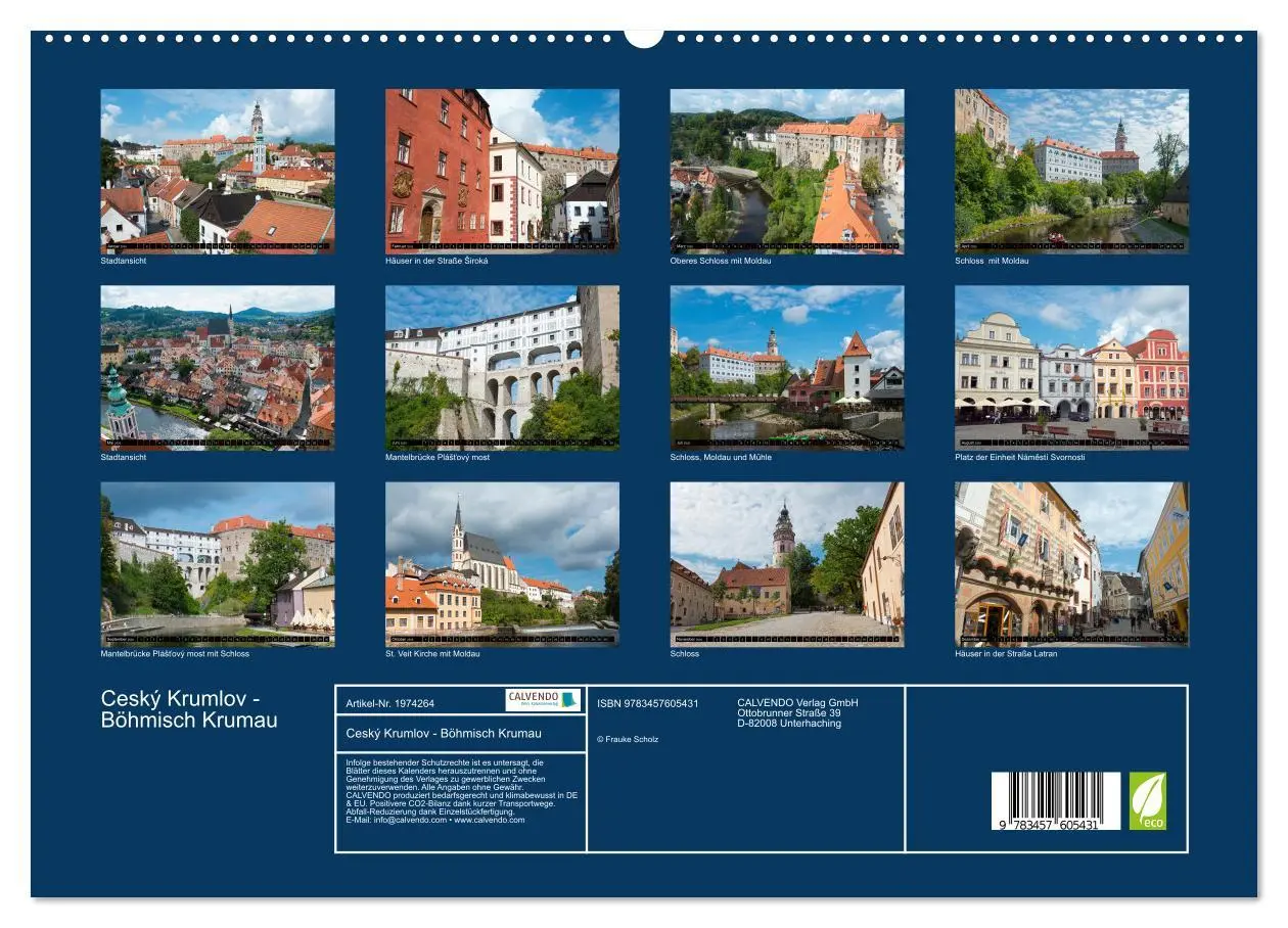 Bild: 9783457605431 | Ceský Krumlov - Böhmisch Krumau (Wandkalender 2026 DIN A2 quer),...