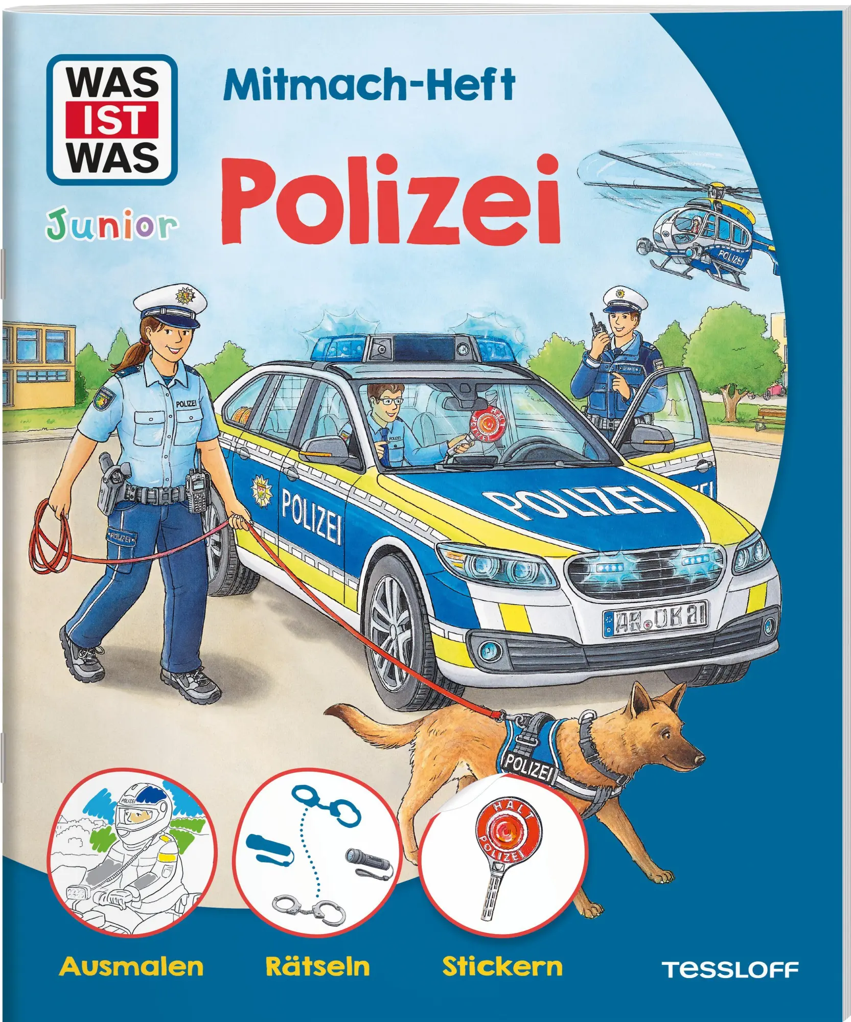 Cover: 9783788675431 | WAS IST WAS Junior Mitmach-Heft Polizei | Tatjana Marti | Broschüre