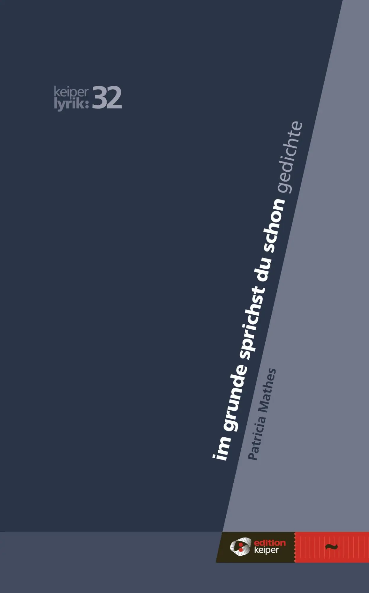 Cover: 9783903575431 | im grunde sprichst du schon | keiper lyrik 32 | Patricia Mathes | Buch