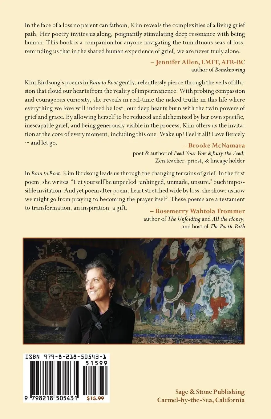 Rückseite: 9798218505431 | Rain to Root | poems of meeting grief and grace | Kim Birdsong | Buch