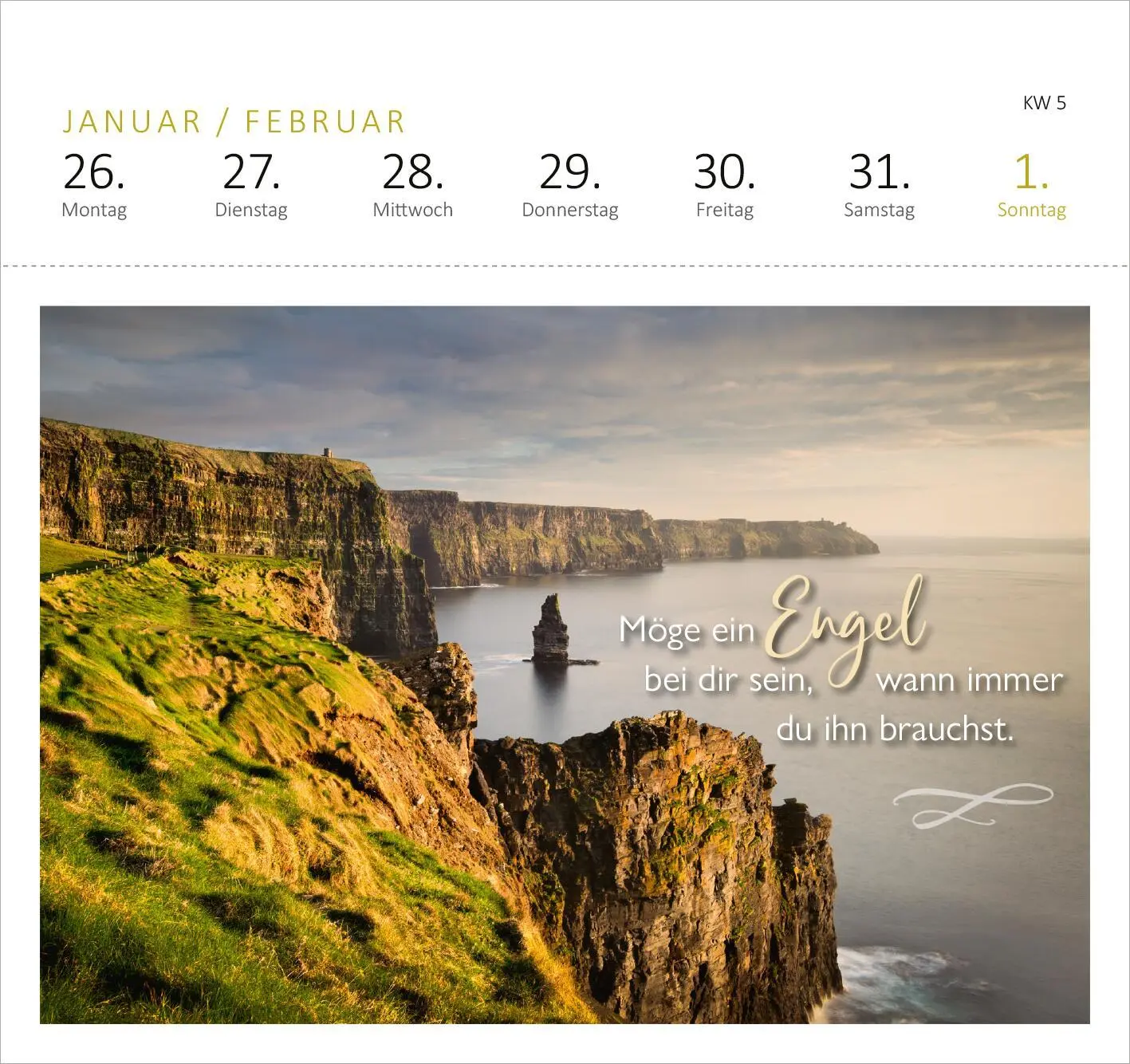 Bild: 4014489135531 | Postkartenkalender Engelsbotschaften 2026 | Kalender | 108 S. | 2026