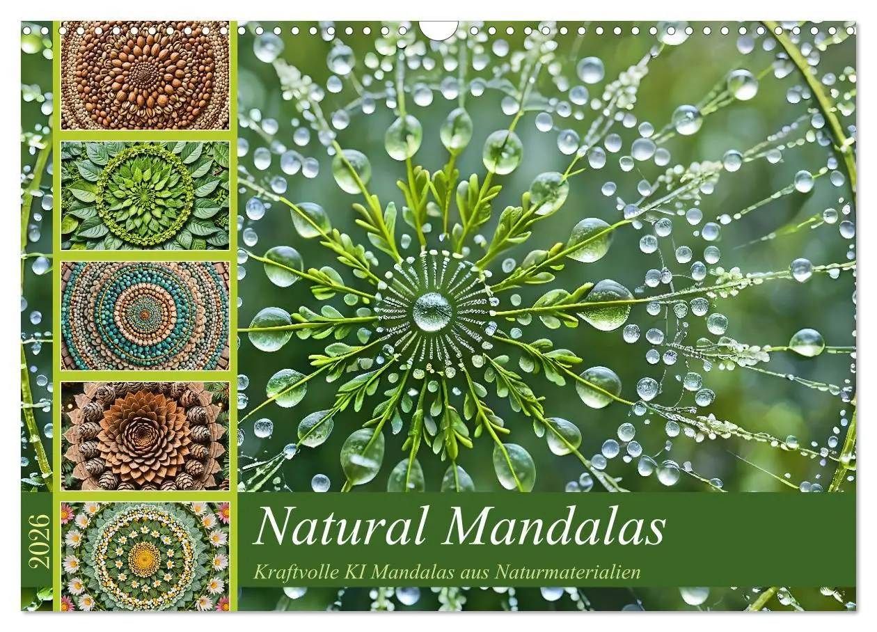 Cover: 9783457385531 | Natural Mandalas - Kraftvolle KI Mandalas aus Naturmaterialien...